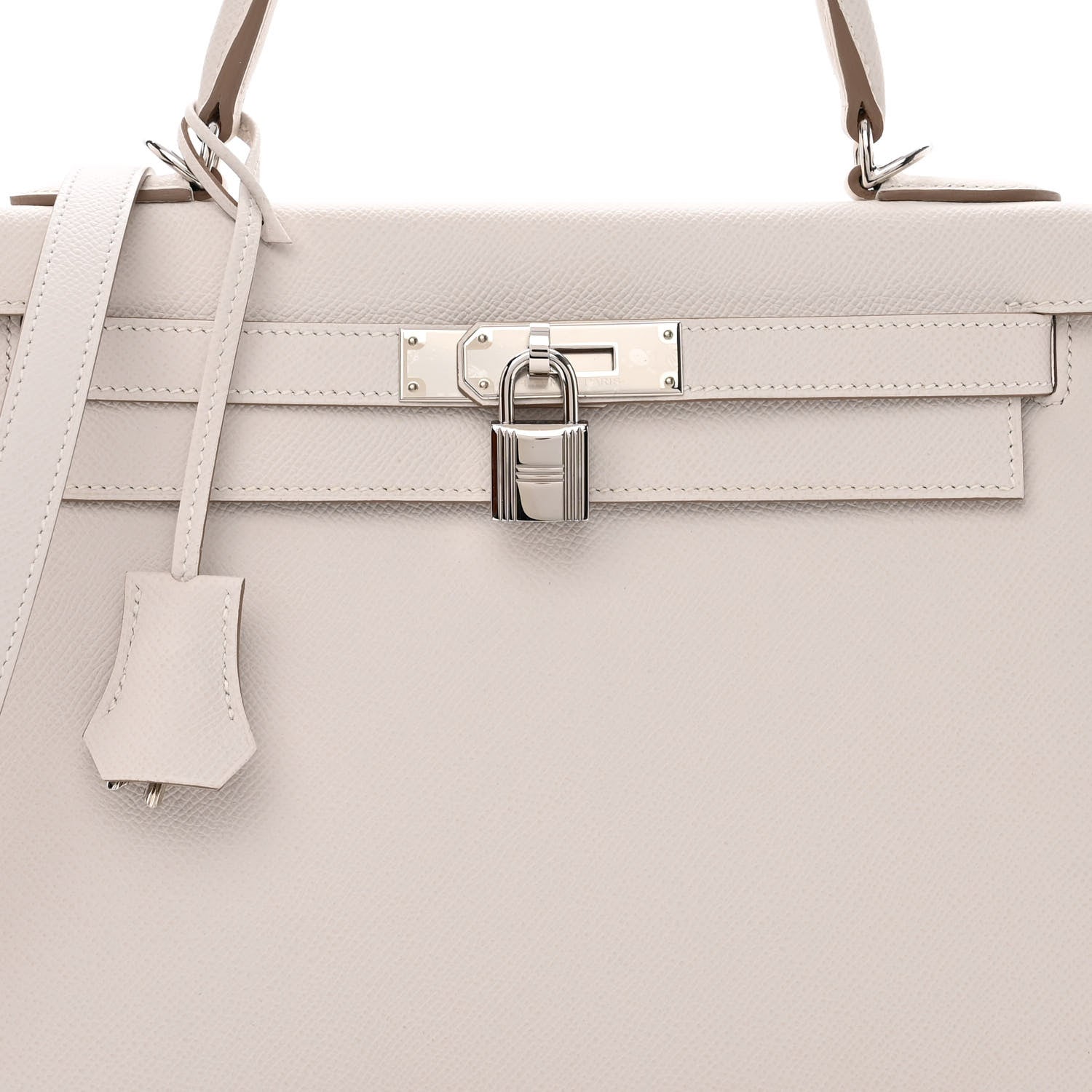 Hermes Epsom Kelly Sellier 28 Gris Pale 8 of 11