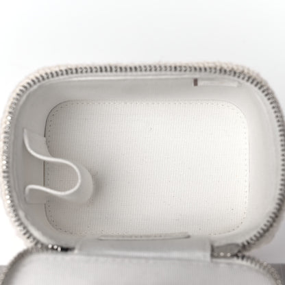 Chanel Lambskin Crochet Small Vanity Case With Chain White 5 of 12