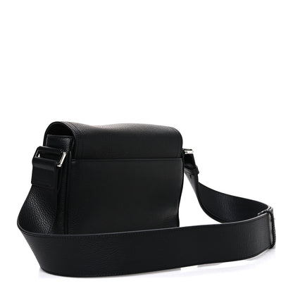 Christian Dior Grained Calfskin Saddle Messenger Bag Black 3 of 10
