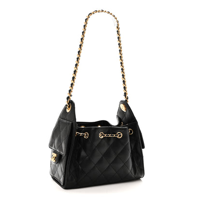 Chanel Caviar Quilted Mini Chanel 25 Handbag Black 3 of 10