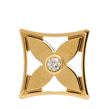 Louis Vuitton 18K Yellow White Gold Diamond Idylle Blossom Reversible Single Stud Earring 1 of 5