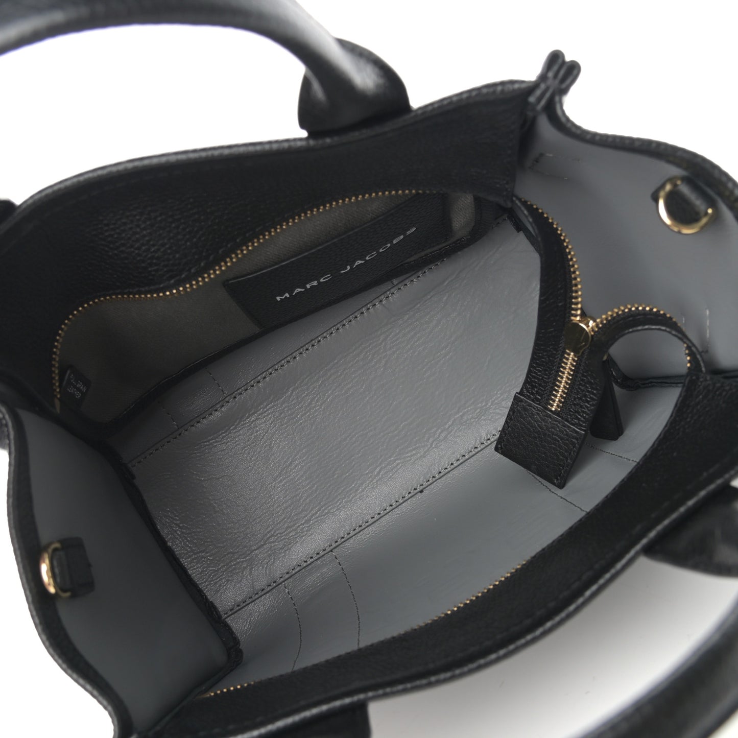 Grained Calfskin Small The Tote Bag Black