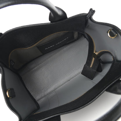 Marc Jacobs Grained Calfskin Small The Tote Bag Black 5 of 14