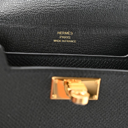 Hermes Epsom Kelly Multi Pocket Pochette To Go Black 6 of 11