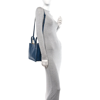Valentino Garavani Calfskin VLogo Small Walk Tote Peacock 2 of 11