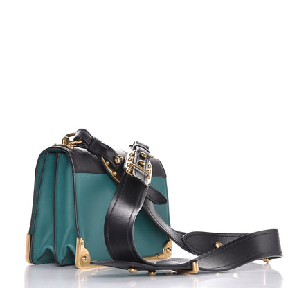 Prada City Calf Saffiano Cahier Bag Assenzio Black 3 of 6