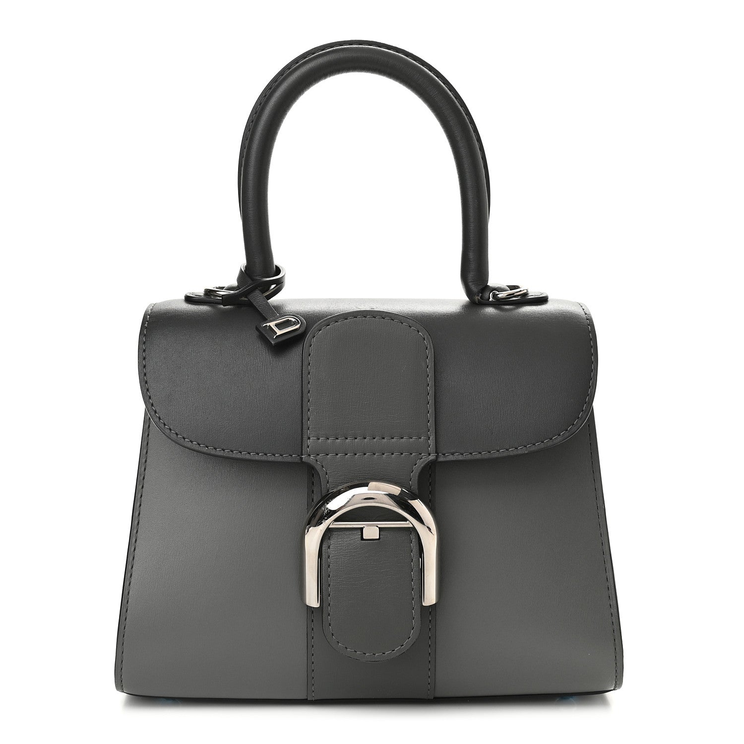 Delvaux Box Calfskin Mini Brillant Satchel Dark Grey 1 of 8
