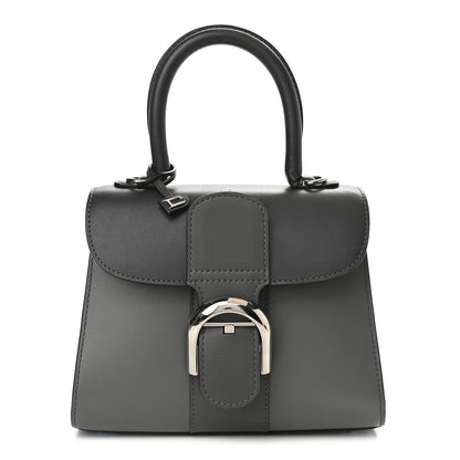 Delvaux Box Calfskin Mini Brillant Satchel Dark Grey 1 of 8