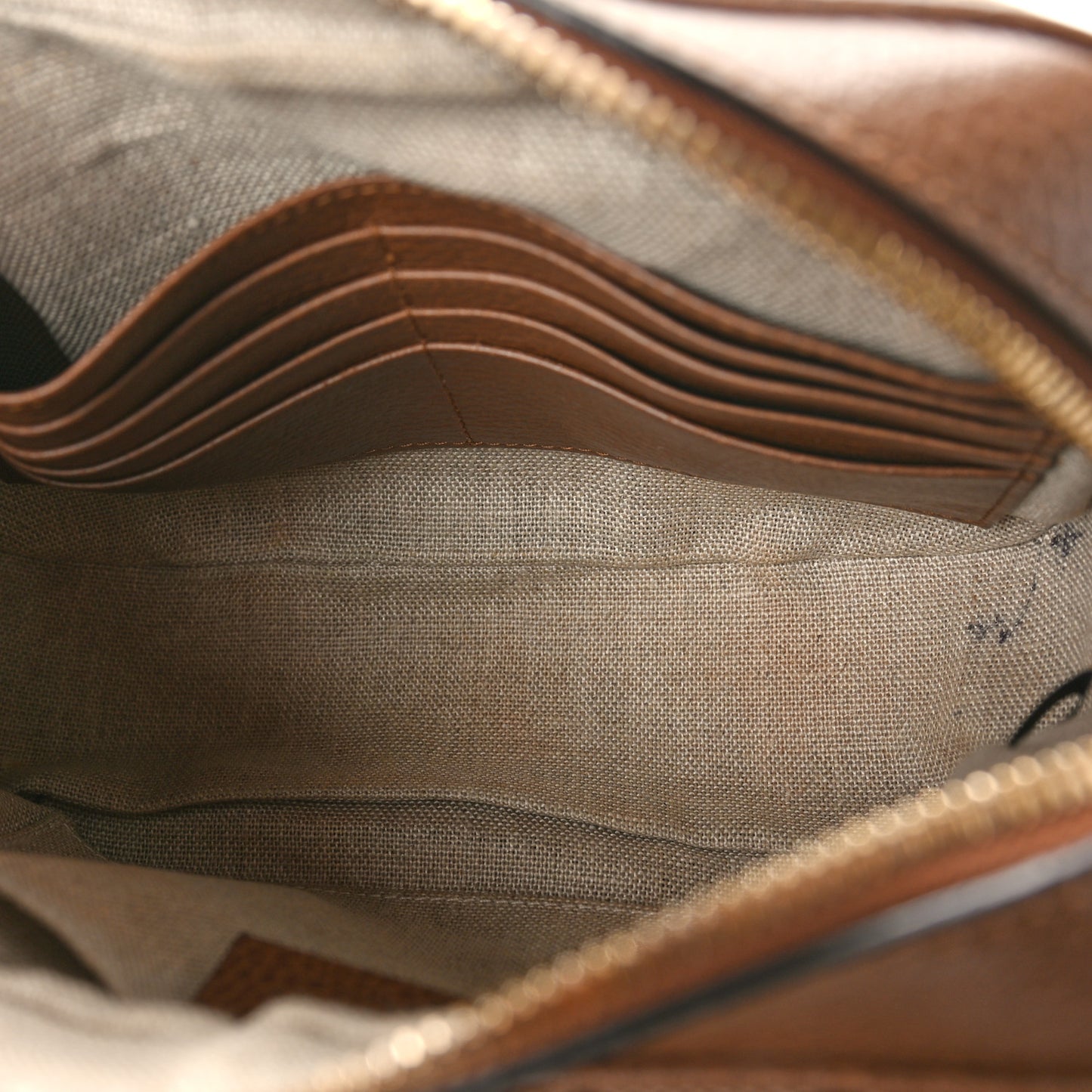 Monogram Mini Bree Messenger Bag Beige Tabacco