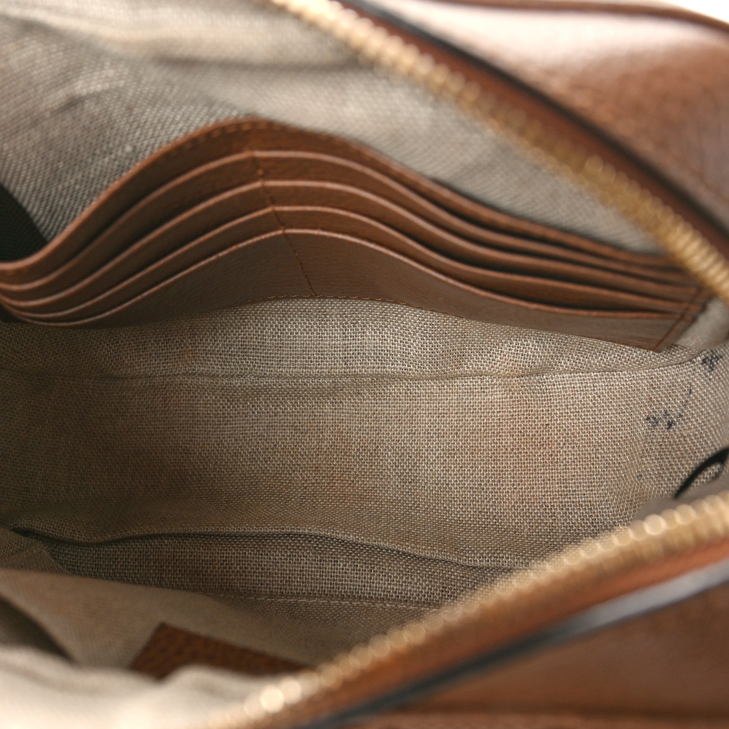 Gucci Monogram Mini Bree Messenger Bag Beige Tabacco 5 of 11