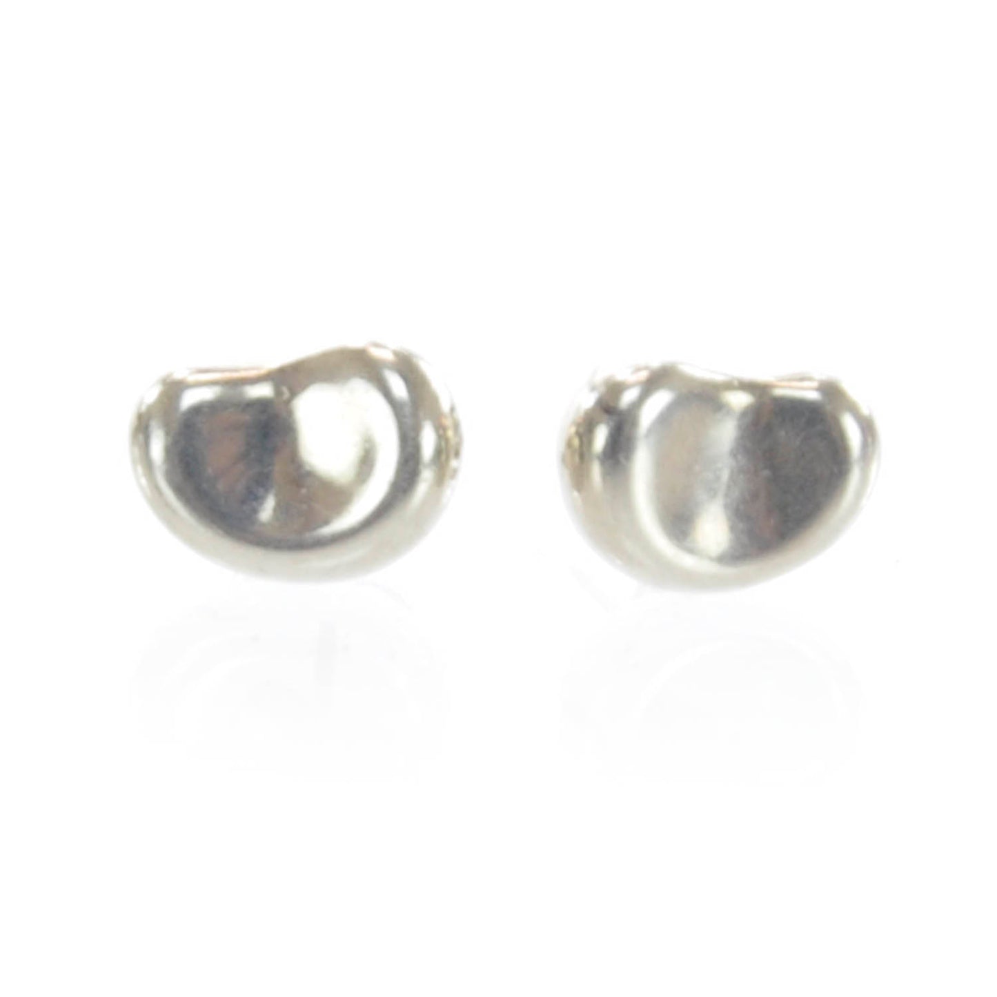 Sterling Silver 9mm Elsa Peretti Bean Earrings