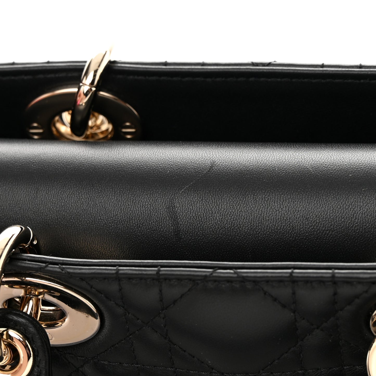 Lambskin Cannage Lady D-Joy Black