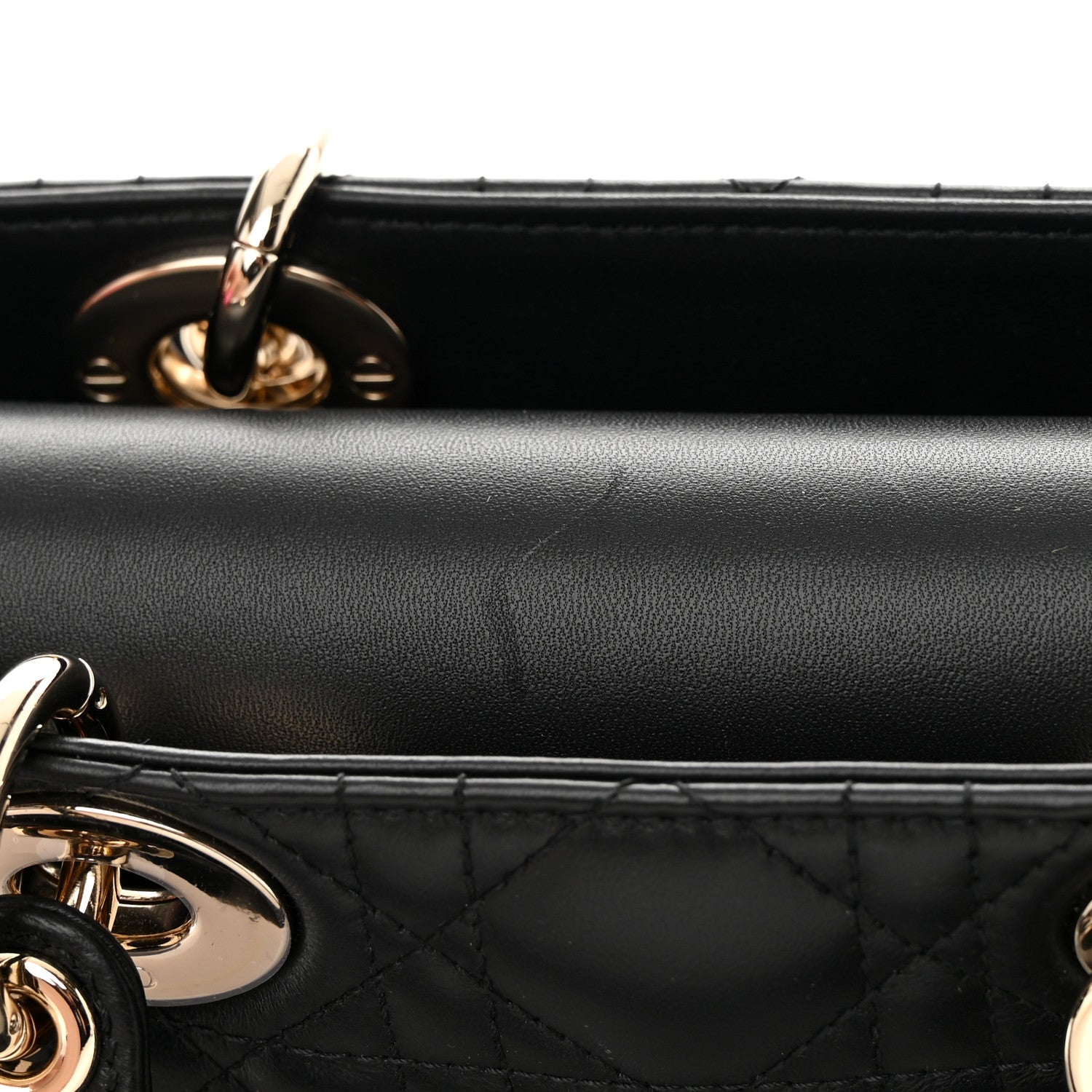 Christian Dior Lambskin Cannage Lady D-Joy Black 11 of 11