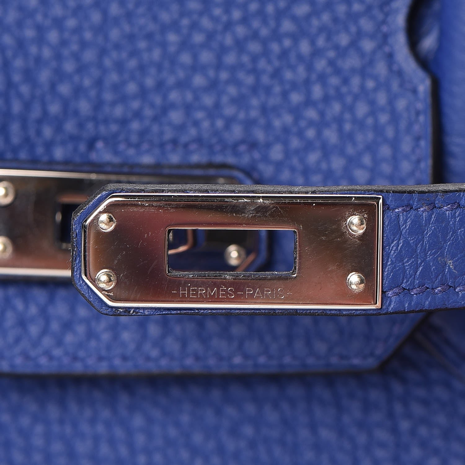 Hermes Togo Birkin 25 Bleu Electrique 21 of 26