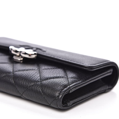 Chanel Lambskin Quilted CC Box Flap Wallet Black 10 of 13