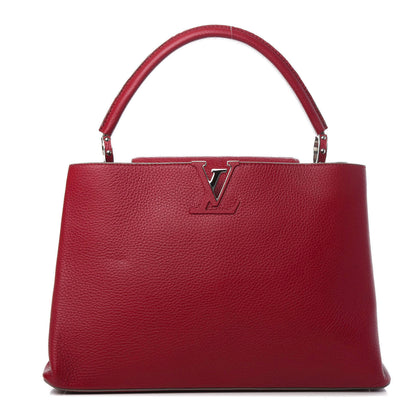 Louis Vuitton Taurillon Capucines MM Scarlet 1 of 13