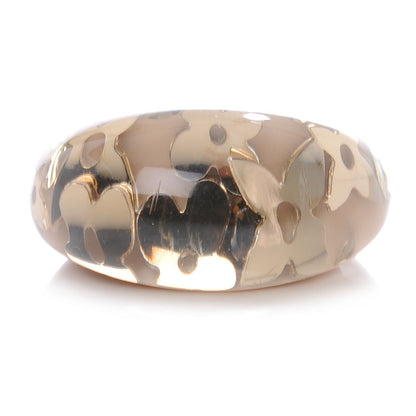 Louis Vuitton Swarovski Crystal Inclusion Ring 6.5 Beige 1 of 5