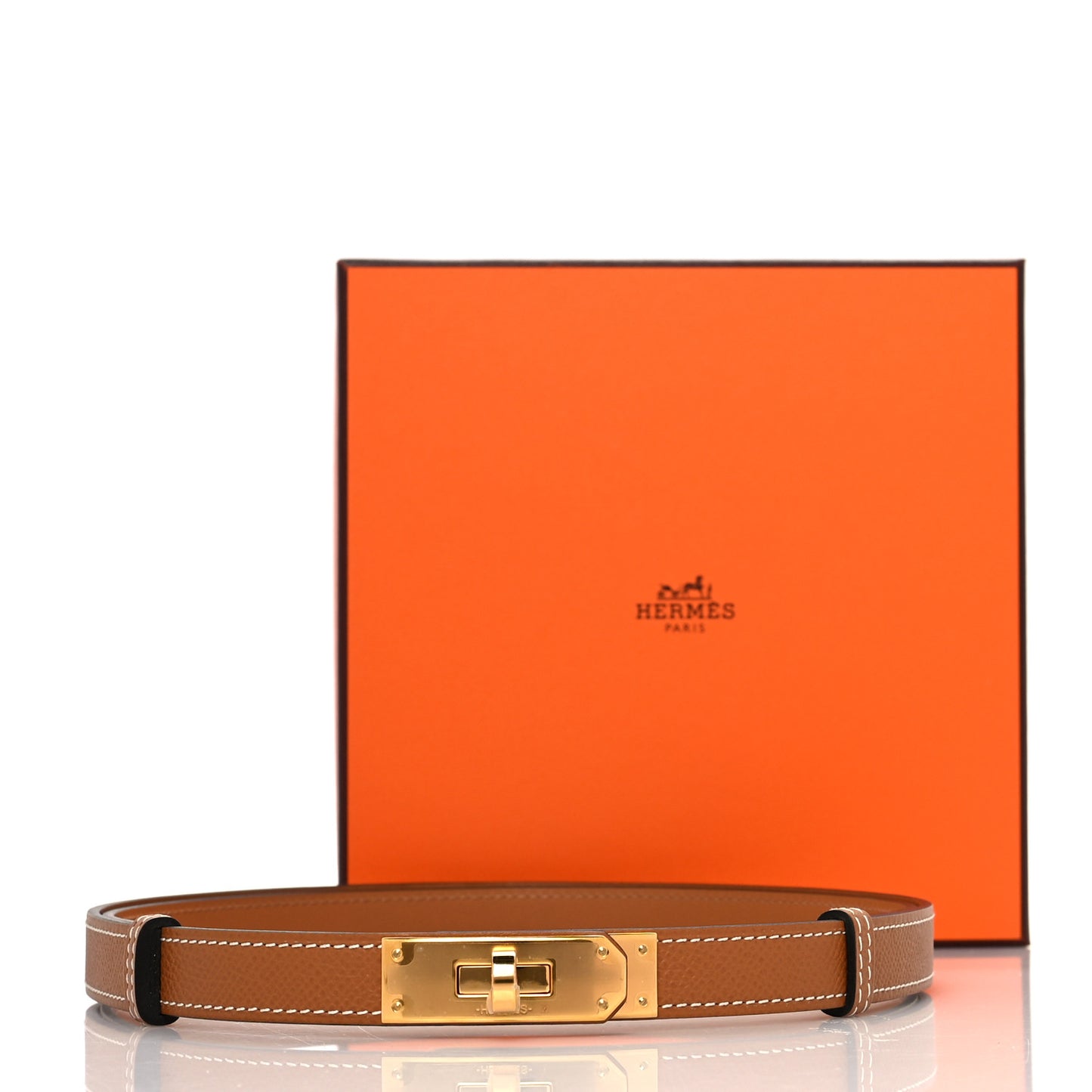 Epsom Kelly Belt Gold