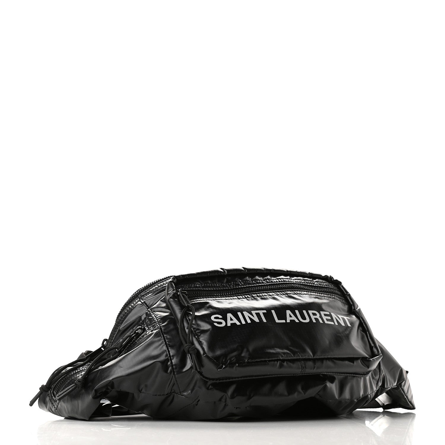Saint Laurent Nylon Logo Ripstop Body Belt Bag Black 4 of 9