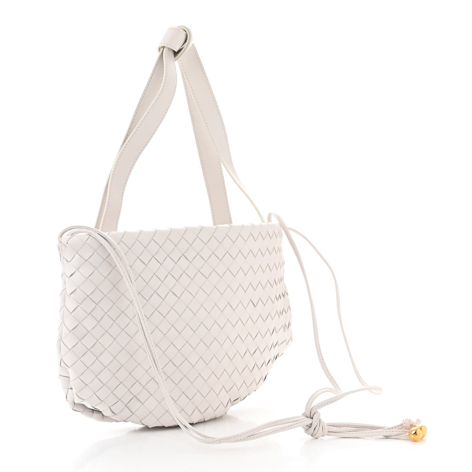 Bottega Veneta Nappa Intrecciato Small Bulb White 3 of 10
