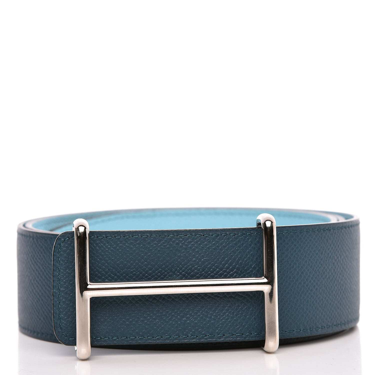 Hermes Epsom 40mm Idem Belt 95 Colvert Bleu Atoll 1 of 6