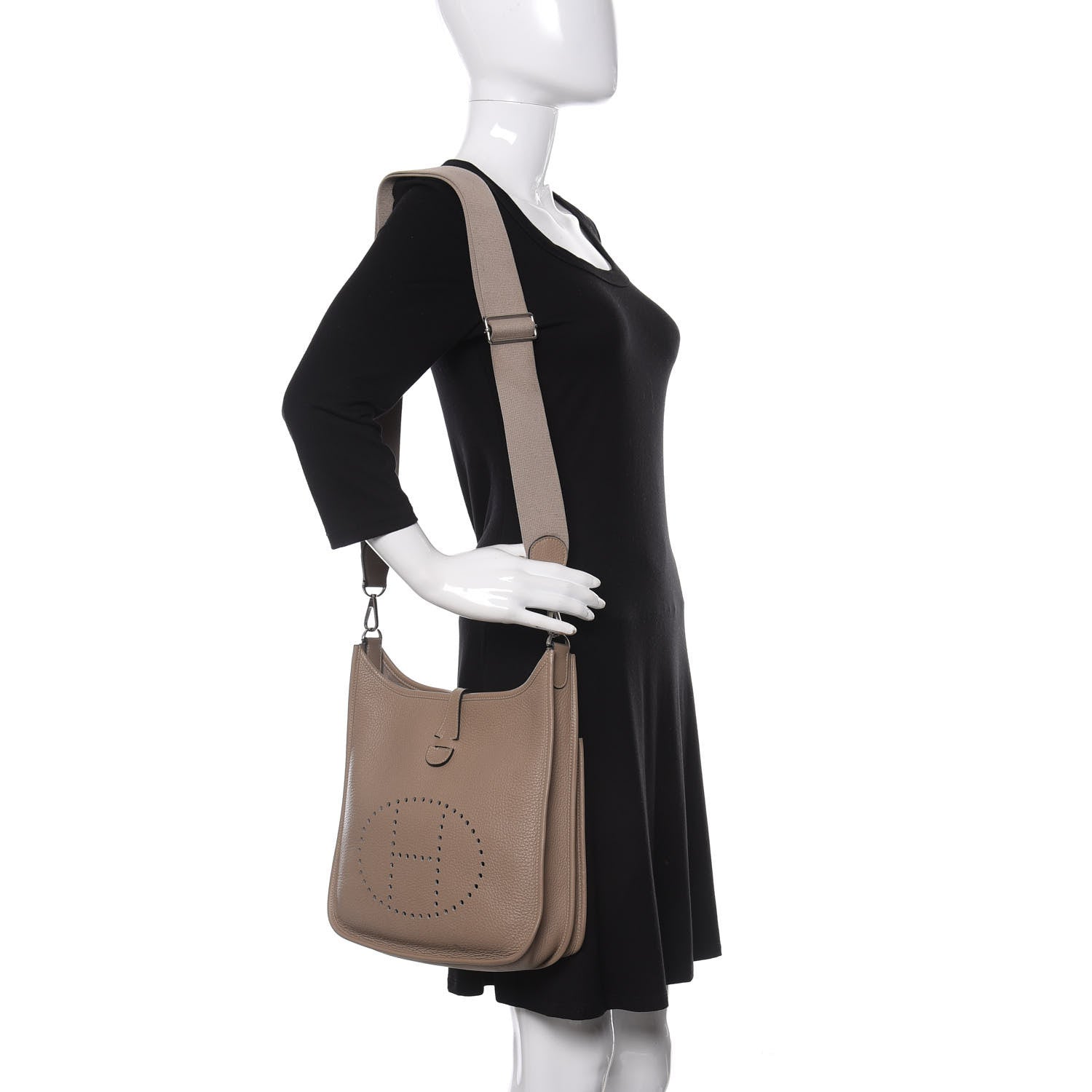 Hermes Taurillon Clemence Evelyne III PM Gris Tourterelle 2 of 14