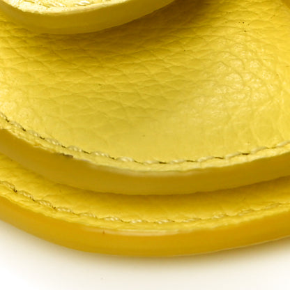 Christian Dior Grained Calfskin Saddle Bag Key Ring Jaune 8 of 9
