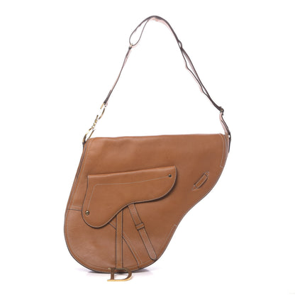 Christian Dior Calfskin Baudrier Saddle Bag Tan 1 of 15