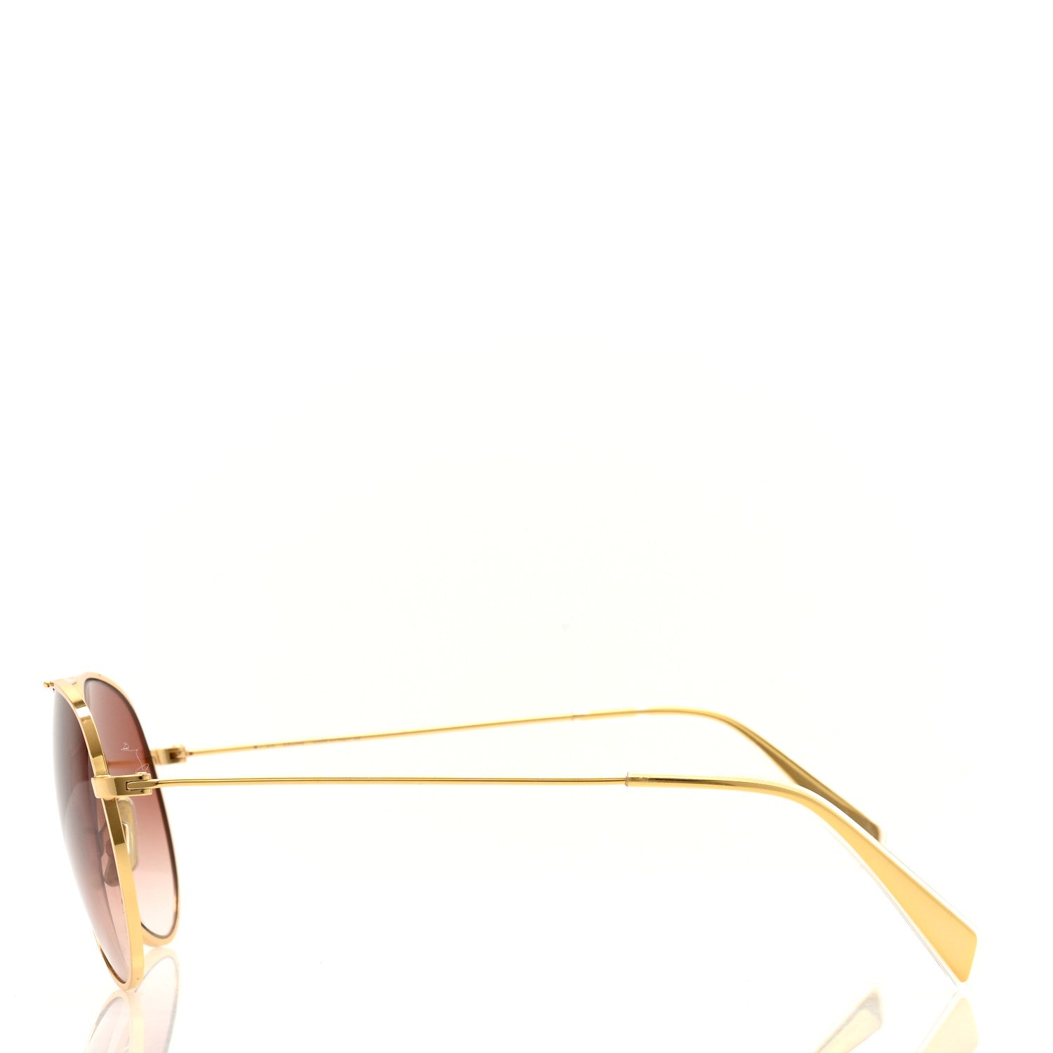 Celine Aviator Sunglasses CL 40062U Gold 3 of 8
