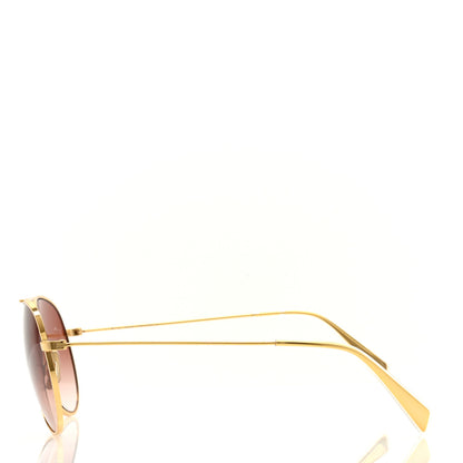 Celine Aviator Sunglasses CL 40062U Gold 3 of 8