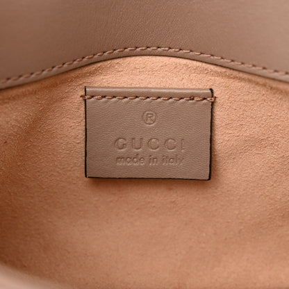 Gucci Calfskin Matelasse Super Mini GG Marmont Shoulder Bag Porcelain Rose 6 of 11