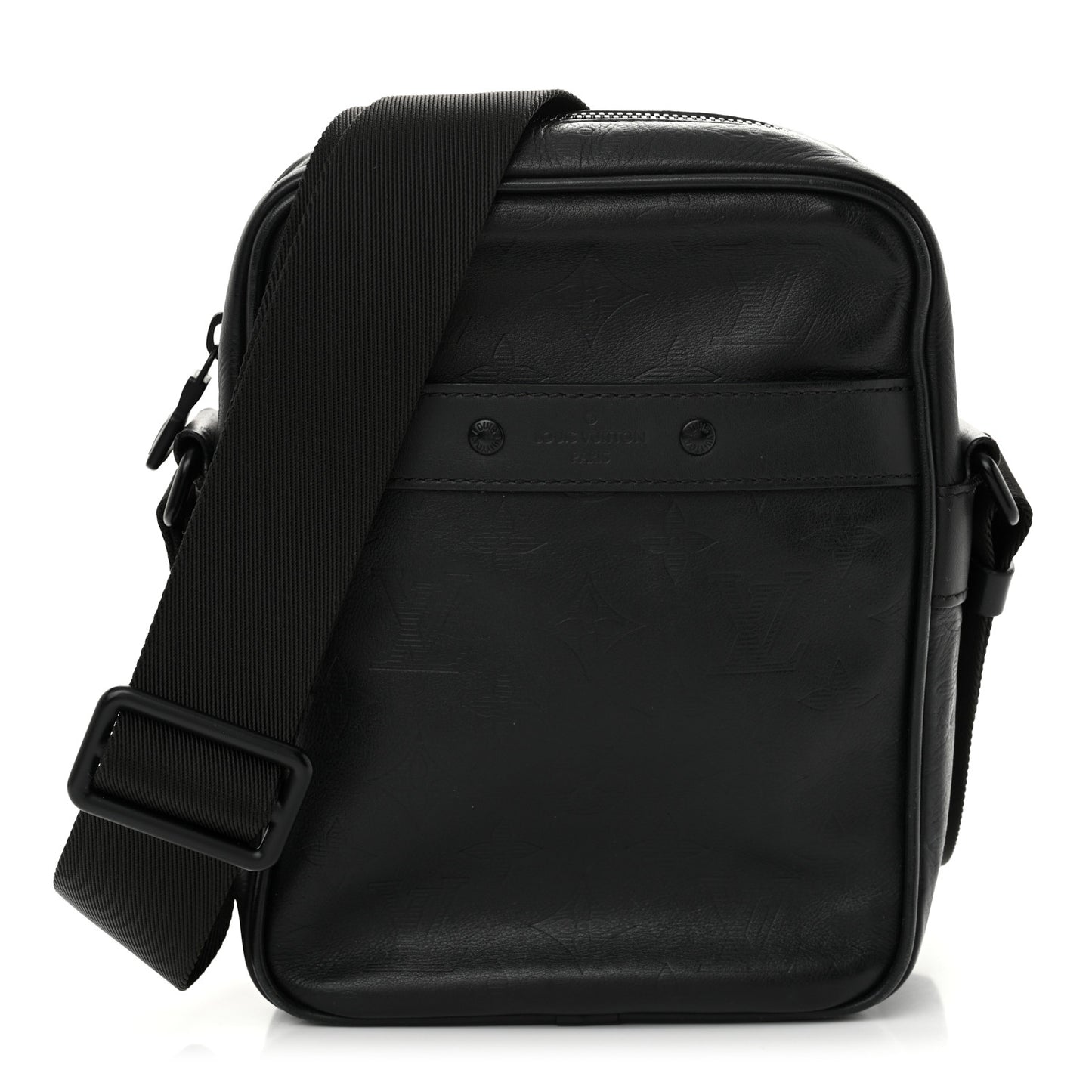 Calfskin Monogram Shadow Danube PM Black