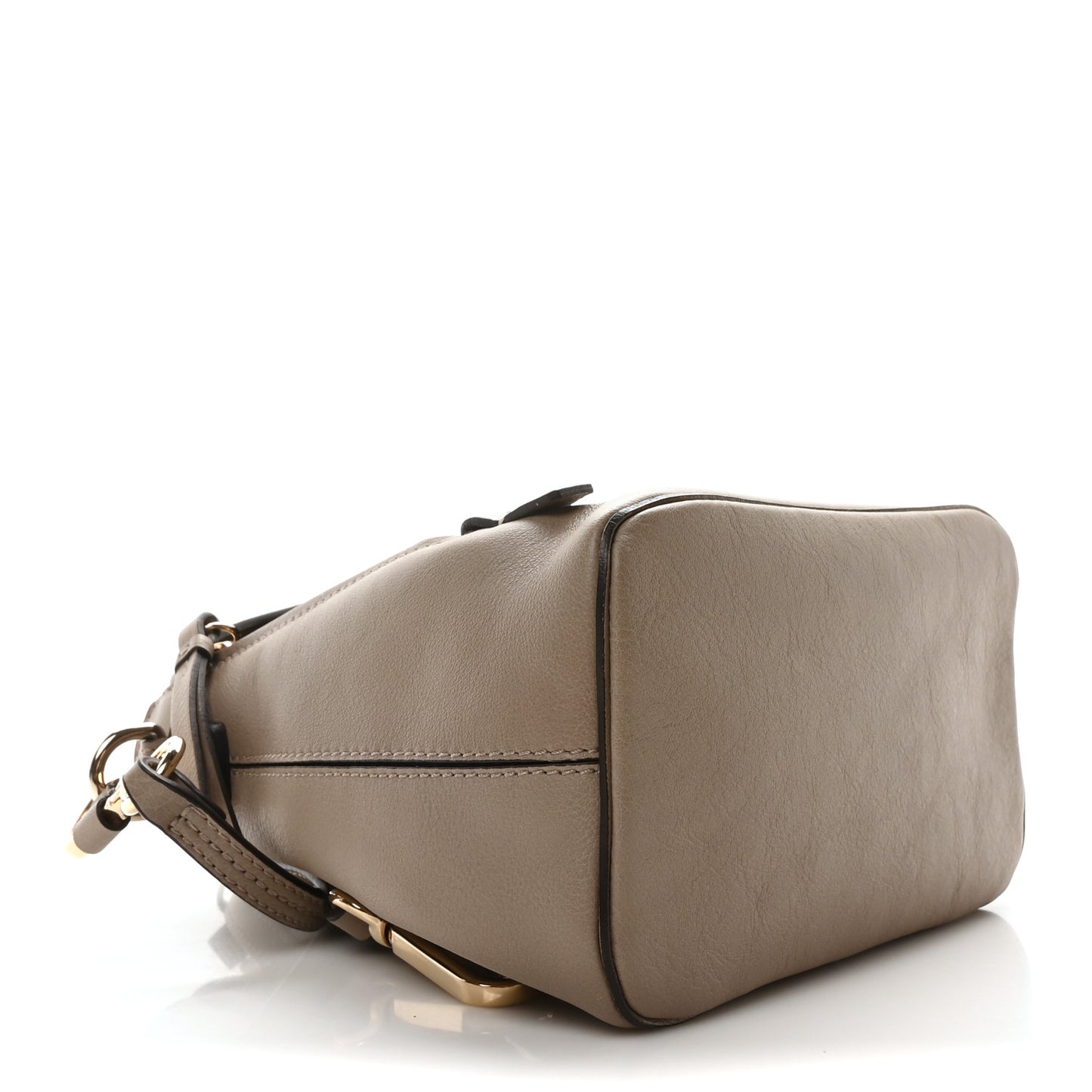 Suede Calfskin Mini Faye Backpack Motty Grey