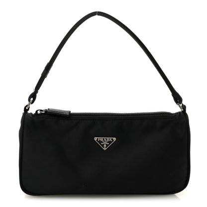 Prada Tessuto Nylon Pochette Bag Black 1 of 11
