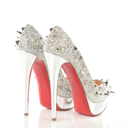 Christian Louboutin Strass Very Mix 150 Pumps 37 Silver 6 of 11