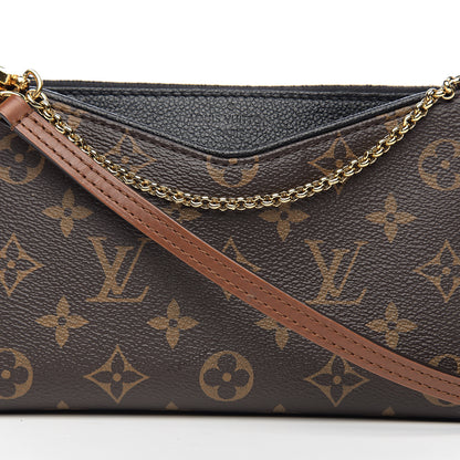 Louis Vuitton Monogram Pallas Clutch Black 6 of 8