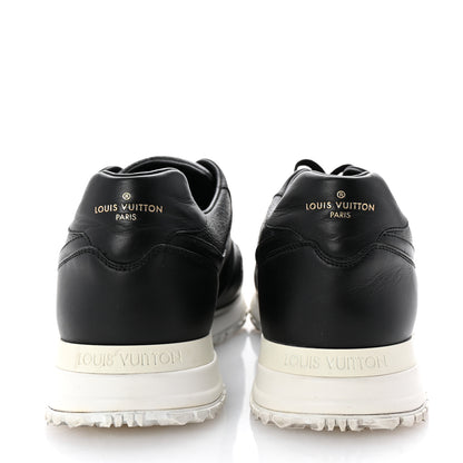 Louis Vuitton Calfskin Mesh Monogram Eclipse Mens Run Away Sneaker 8 Black 6 of 10