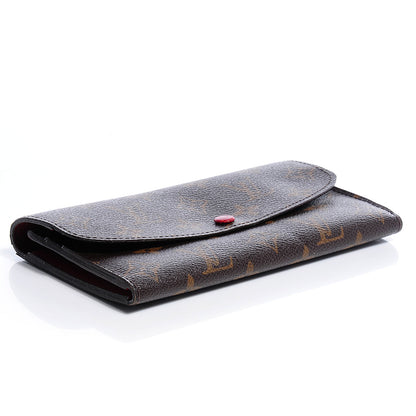 Louis Vuitton Monogram Emilie Wallet Red 4 of 8