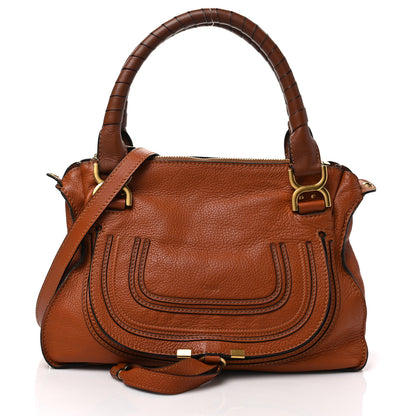 Chloe Calfskin Medium Marcie Satchel Tan 1 of 10