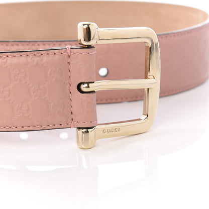 Gucci Soft Microguccissima Margaux Calfskin Belt 80 32 Soft Pink 6 of 6