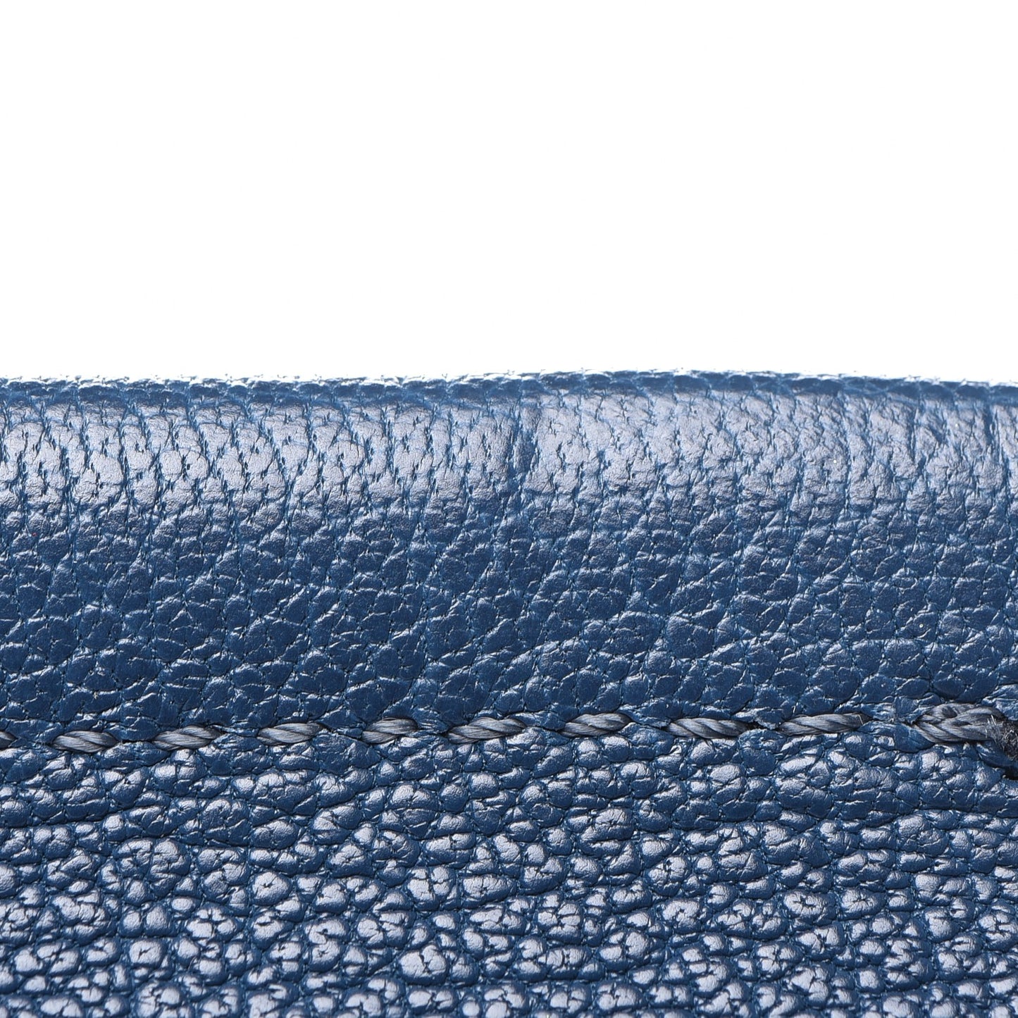 Calfskin Medium Faye Shoulder Bag Denim Blue