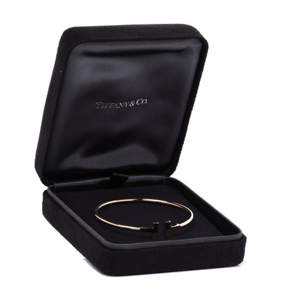 Tiffany 18K Rose Gold T Wire Bracelet 5 of 5