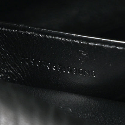 Celine Crocodile Embossed Calfskin Medium Phantom Luggage Black 17 of 24