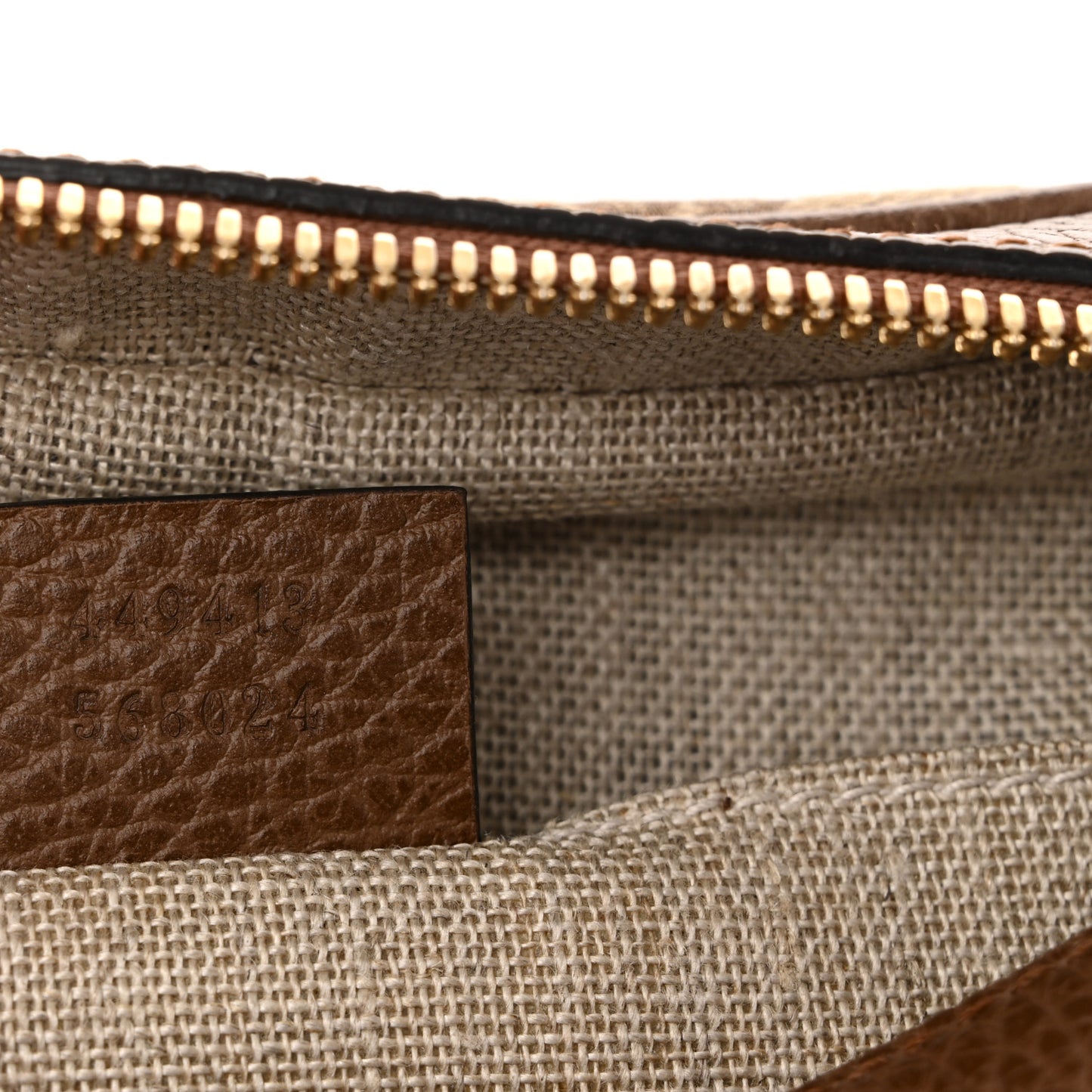 Monogram Mini Bree Messenger Bag Beige Tabacco