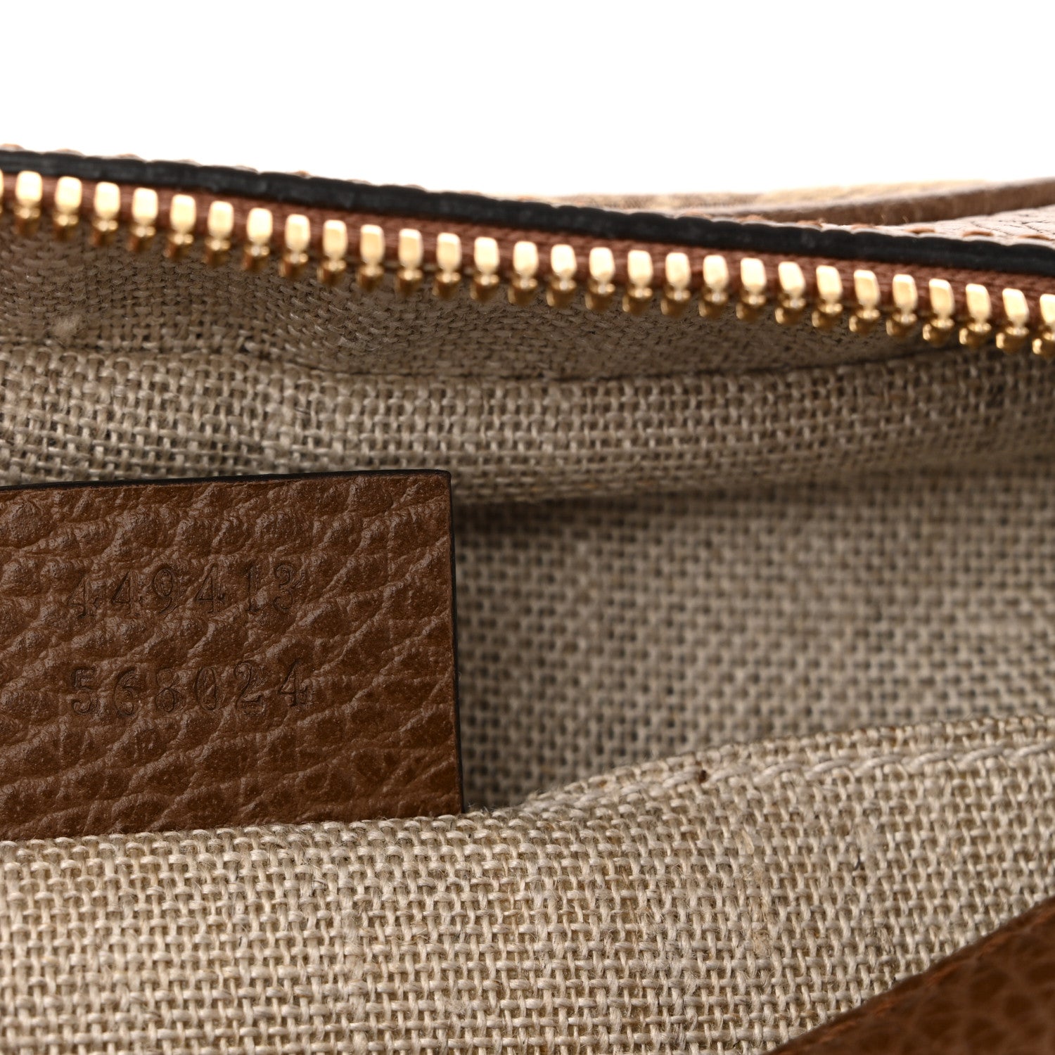 Gucci Monogram Mini Bree Messenger Bag Beige Tabacco 7 of 10