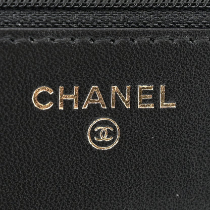 Chanel Lambskin Quilted Trendy CC Wallet On Chain WOC Black 6 of 11