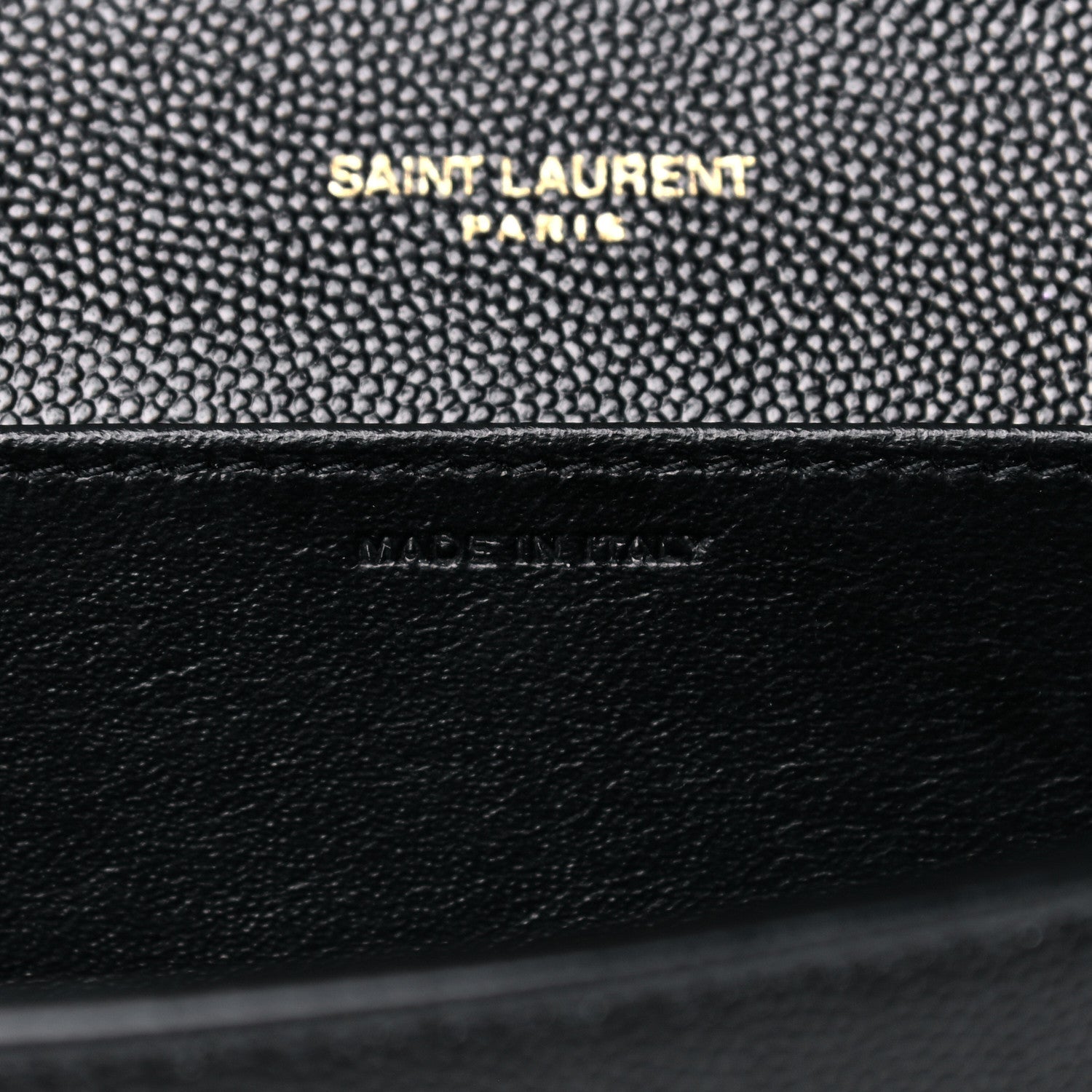 Saint Laurent Grain De Poudre Uptown Chain Wallet Black 8 of 16