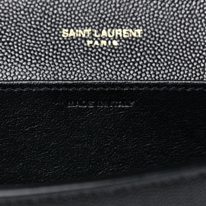 Saint Laurent Grain De Poudre Uptown Chain Wallet Black 8 of 16