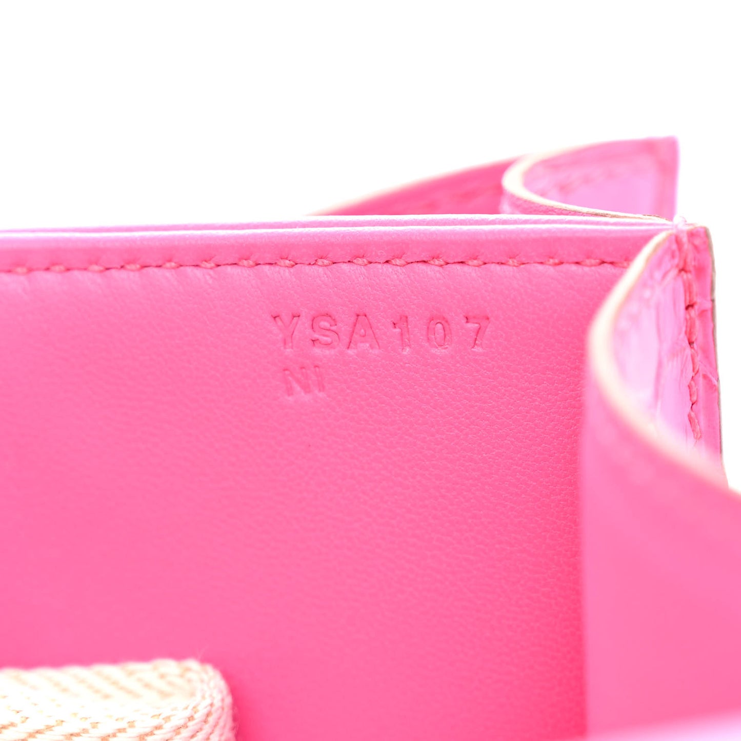 Matte Alligator Constance 24 Rose Shocking