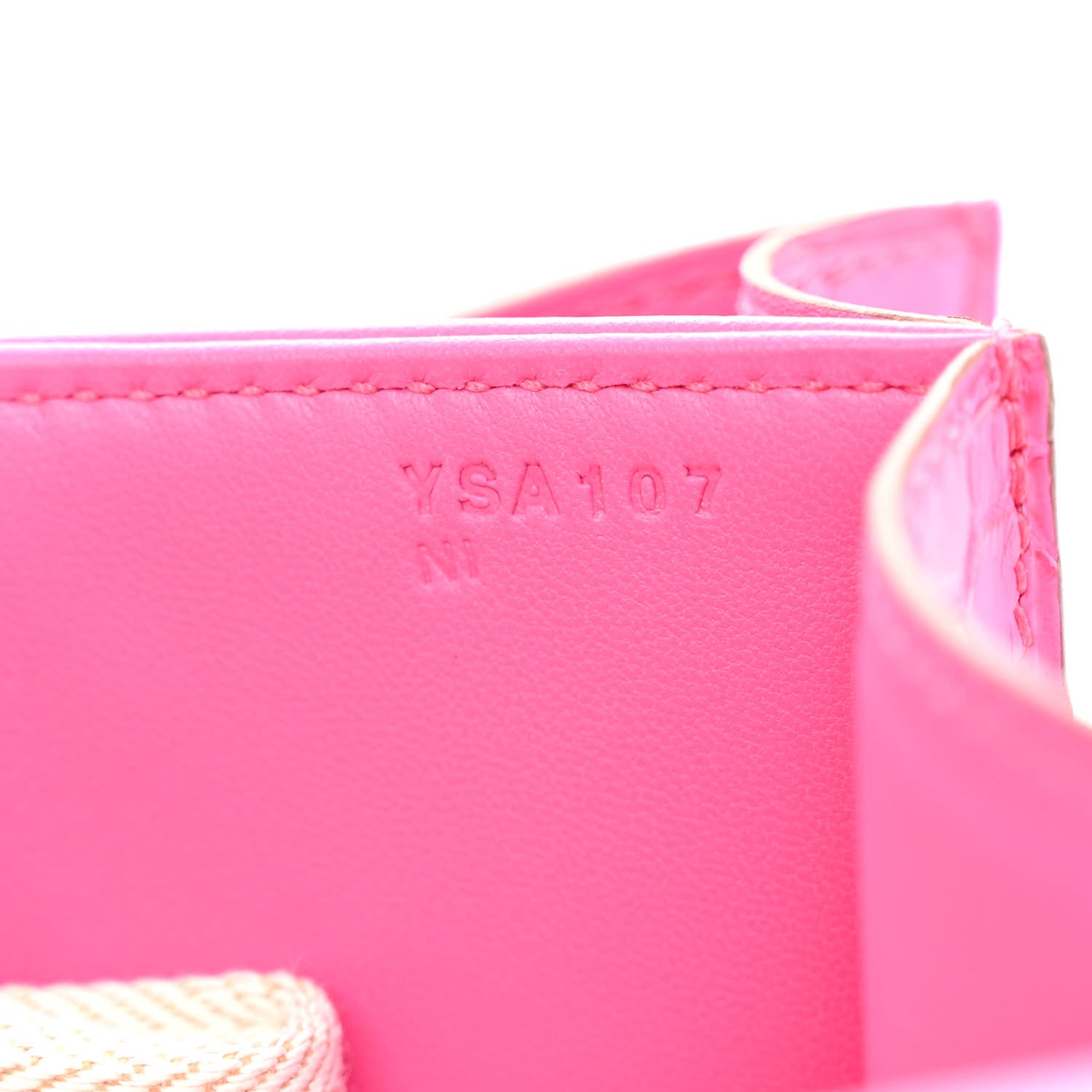 Hermes Matte Alligator Constance 24 Rose Shocking 7 of 11